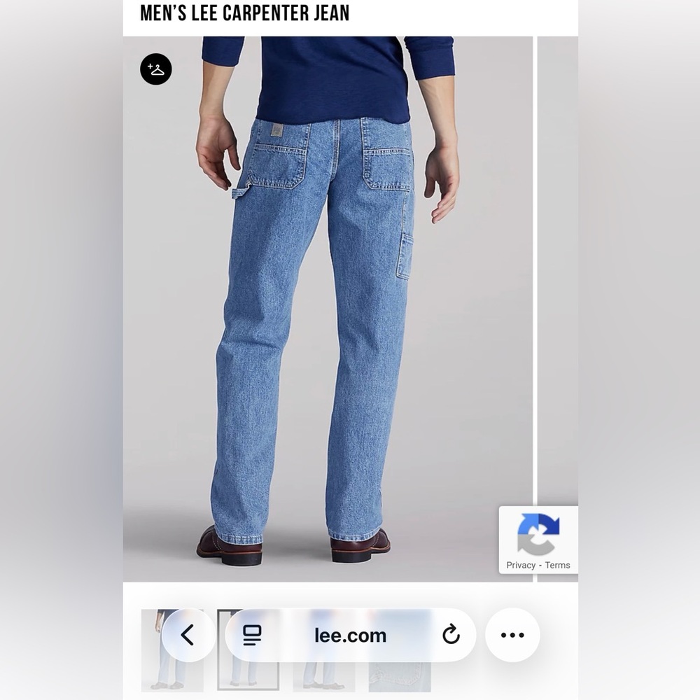 Lee Men's Carpenter Jeans - Picture 2 of 6